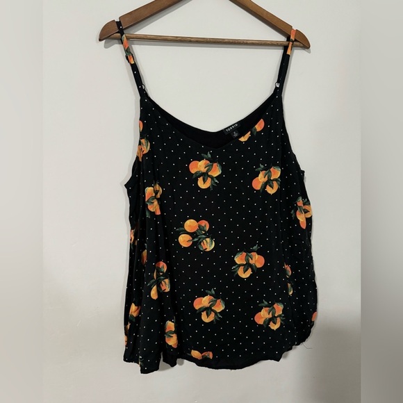 Torrid - Orange 🍊 Print Double Layer Swing Cami - Picture 3 of 10